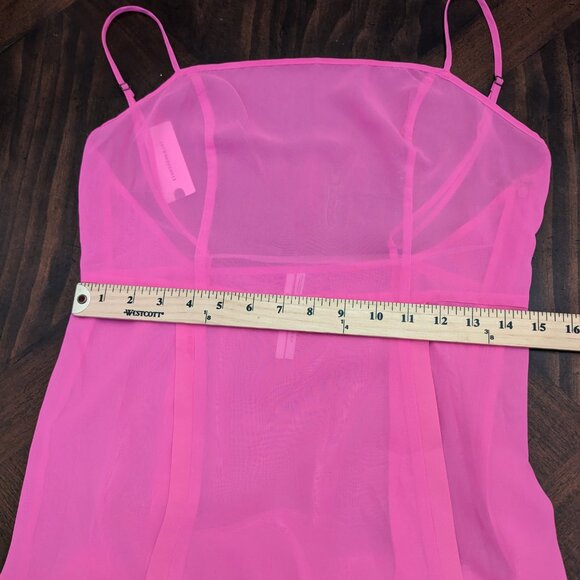 Anthropologie Sheer Paneled Midi Dress - Picture 10 of 11